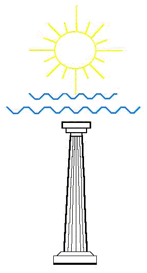 Vista della spiaggia privata e deigli appartamenti vista mare del Baia etrusca Resort. La scogliera fragiflutti che crea piccole piscine adatte anche ai più piccoli